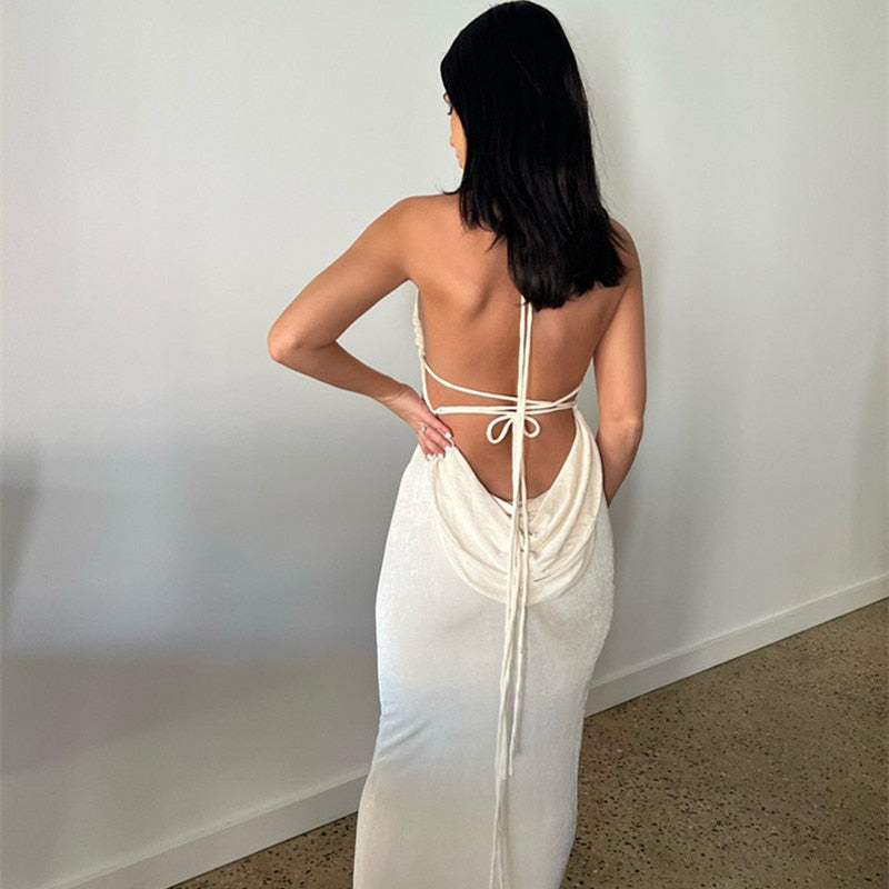 Maxi Backless Dress - Summer Sale 50% OFF